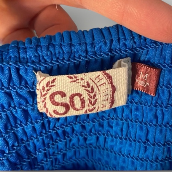 SO Girls Blue Dress Embroidery M - Picture 6 of 9